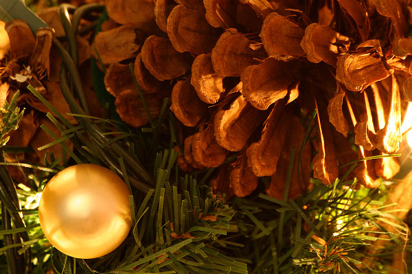 Pine Cone on Wreath