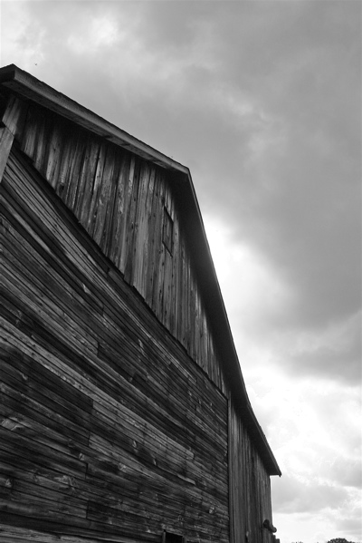 Barn in Black and White