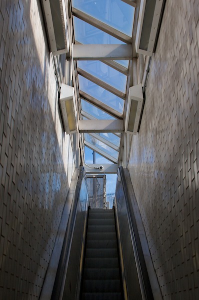 2nd Street El Station Escalator