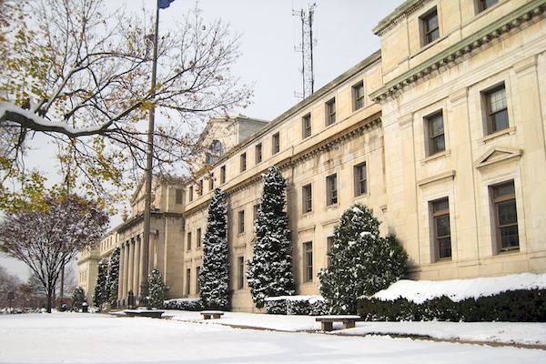 Media Courthouse In The Snow