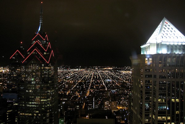View from the 45th Floor of the Comcast Center