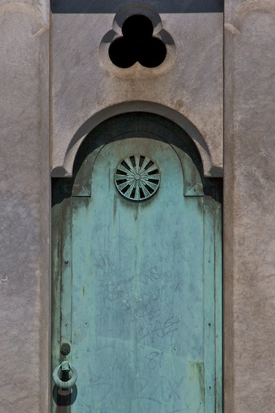 Green Mausoleum Door
