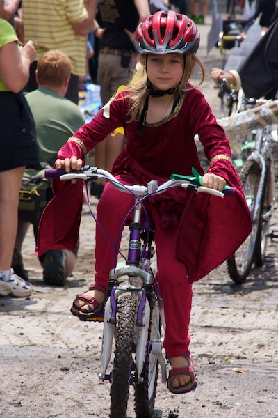 Girl on Bicycle