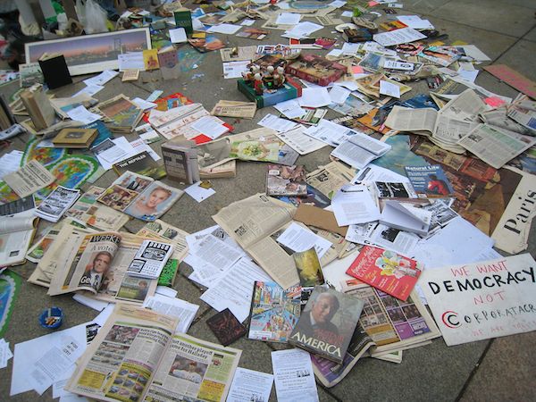 Occupy Philly Papers and Signs