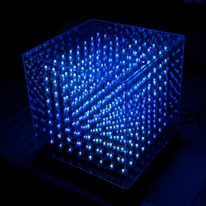 Blue LED Cube