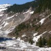 Snowy Dry Riverbed